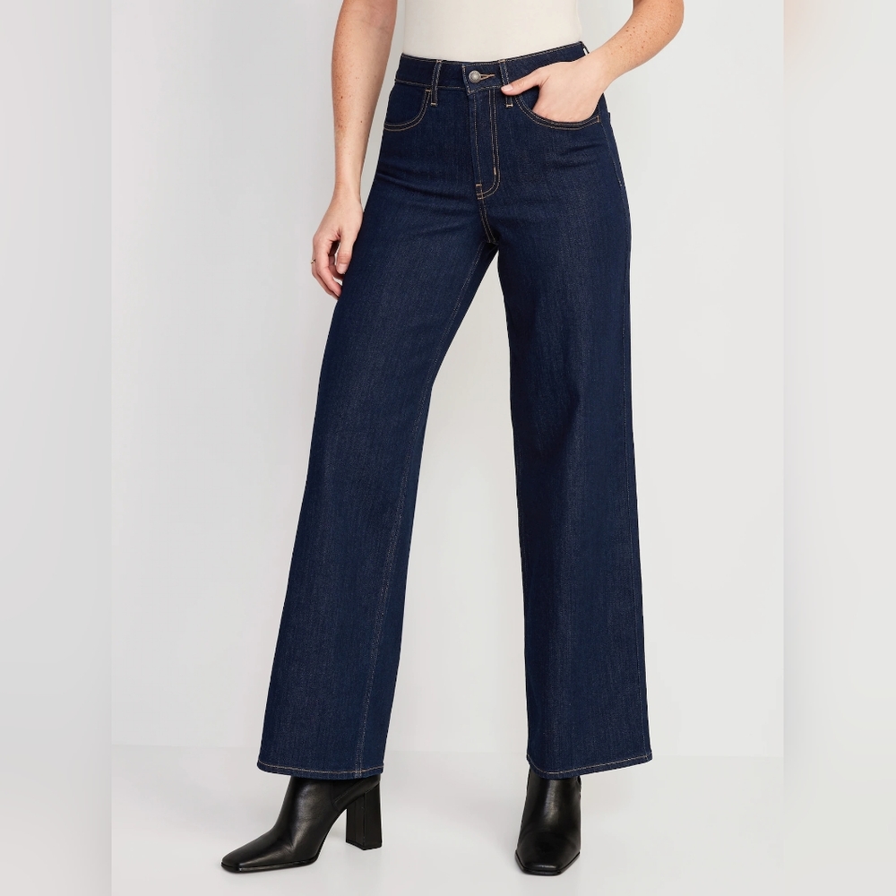 NWT wide leg Old Navy wow jeans women size 12 petite